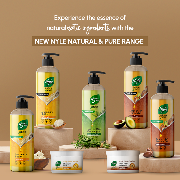 Nyle Anti Dandruff Shampoo, With Goodness Of Tea Tree Oil & Rosemary Oil - 475ml