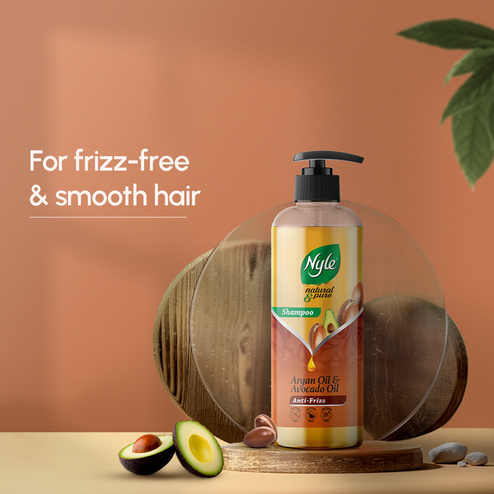 Nyle Shampoo For Frizz Free Hair, With Goodness Of Argan Oil & Avocado Oil - 475ml