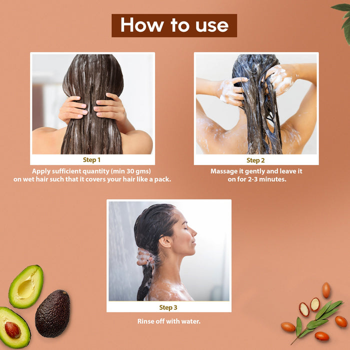 Nyle 1 Step Express Hair Spa For Frizz Free Hair, 2 in 1 Shampoo & Mask, With Argan Oil & Avocado Oil