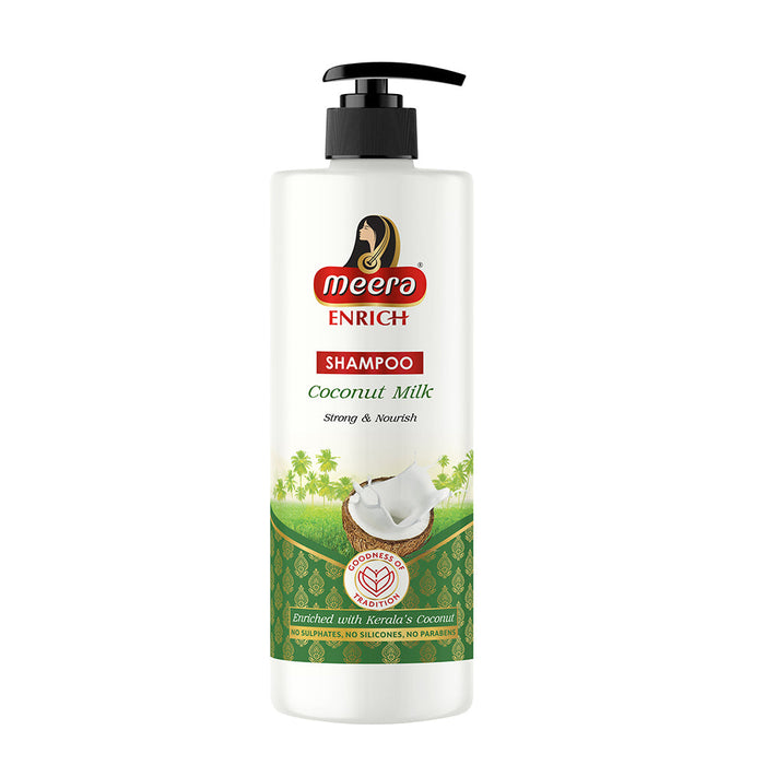 Meera Strong & Nourish Shampoo With Kerala's Coconut Milk 500ml