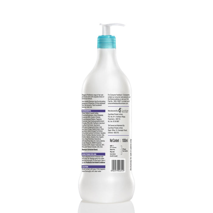 Raaga Professional Pro Botanix Anti Hairfall Shampoo, With Rosemary Oil,1000 ml