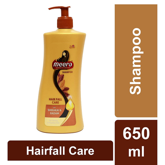 Meera Hairfall Care Shampoo, With Goodness Of Badam and Shikakai 650ml