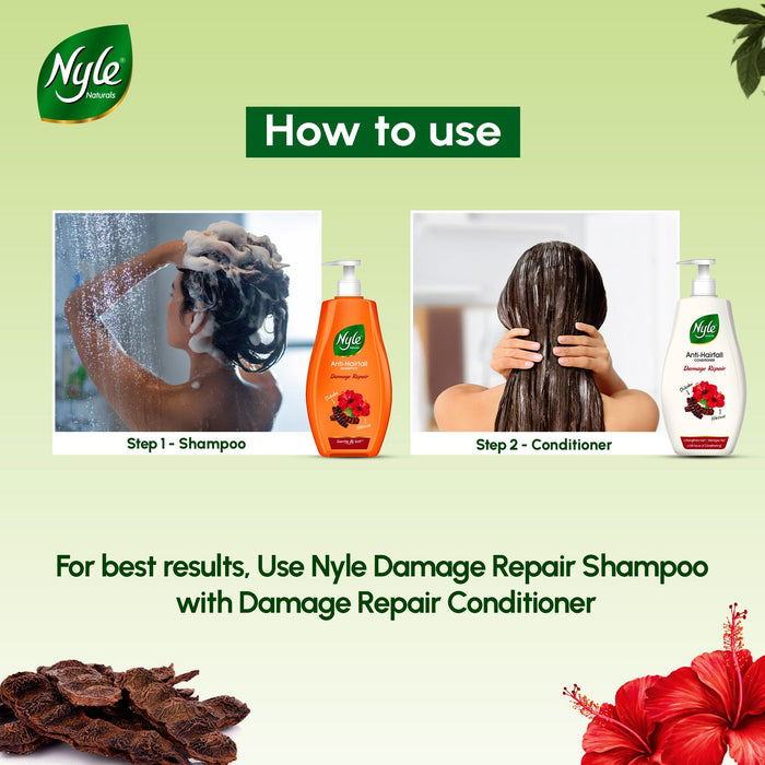 Nyle Damage Repair 100H Conditioning Anti Hairfall Conditioner, Manages Frizz -180ml