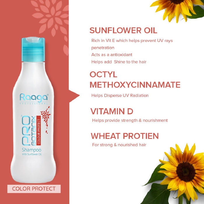 Raaga Professional Pro Botanix Colour Protect Shampoo, With Sunflower Oil, 200 ml