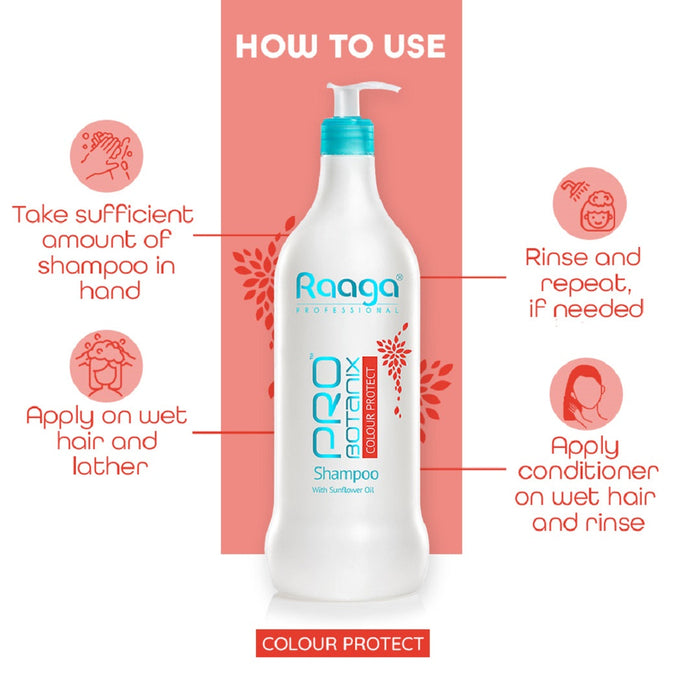 Raaga Professional Pro Botanix Colour Protect Shampoo, 1000 ml