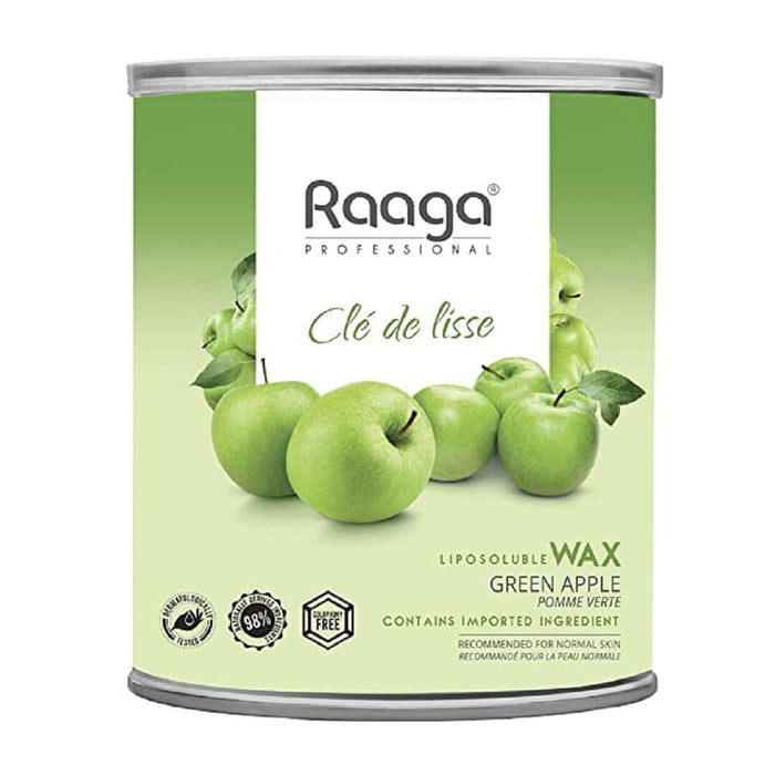 Raaga Professional Liposoluble Wax with Green Apple | Refreshing and smooth hair removal experience | Suitable for Normal skin, 800ml - Cavinkart
