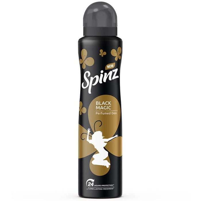 Spinz Black Magic Perfumed Deo for Women, with International Fragrances for Long Lasting Freshness and 24 Hours Protection, 200ml - Cavinkart
